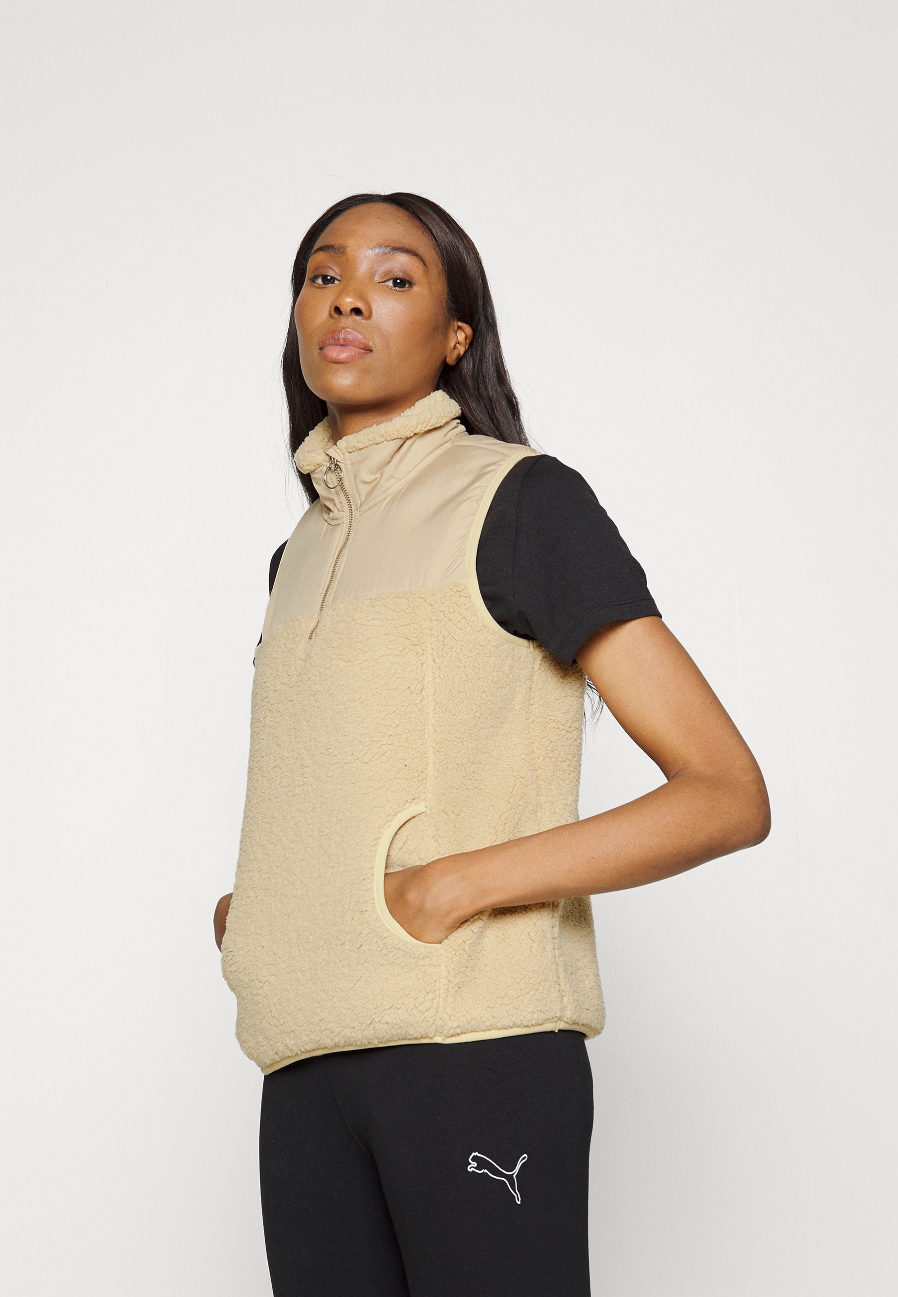 only play fluffy vest