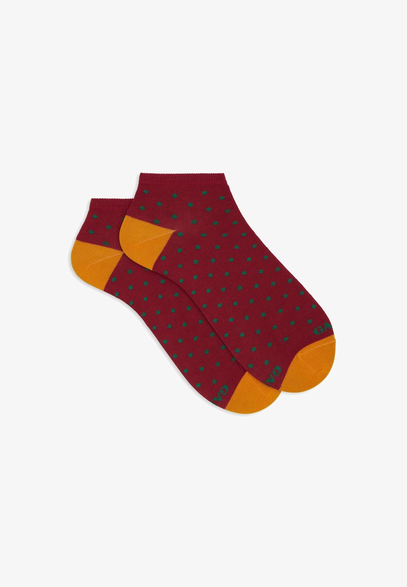 Gallo ANKLE WITH POLKA DOTS - Socken - carminio menta