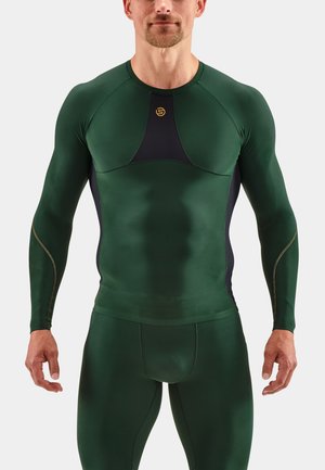 SKINS KOMPRESSIONS S5 - Bluzka z długim rękawem - green grey