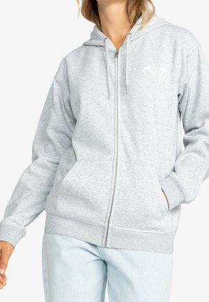 Sweatjakke - mottled light grey