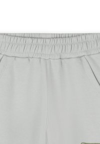 Lichtgrijze sweatpants met een elastische tailleband, zijzakken en een geborduurd logo op de linker dij. Zacht katoenmix materiaal.