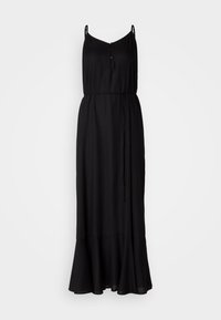 PCNYA SLIP BUTTON DRESS  - Vestito lungo - black
