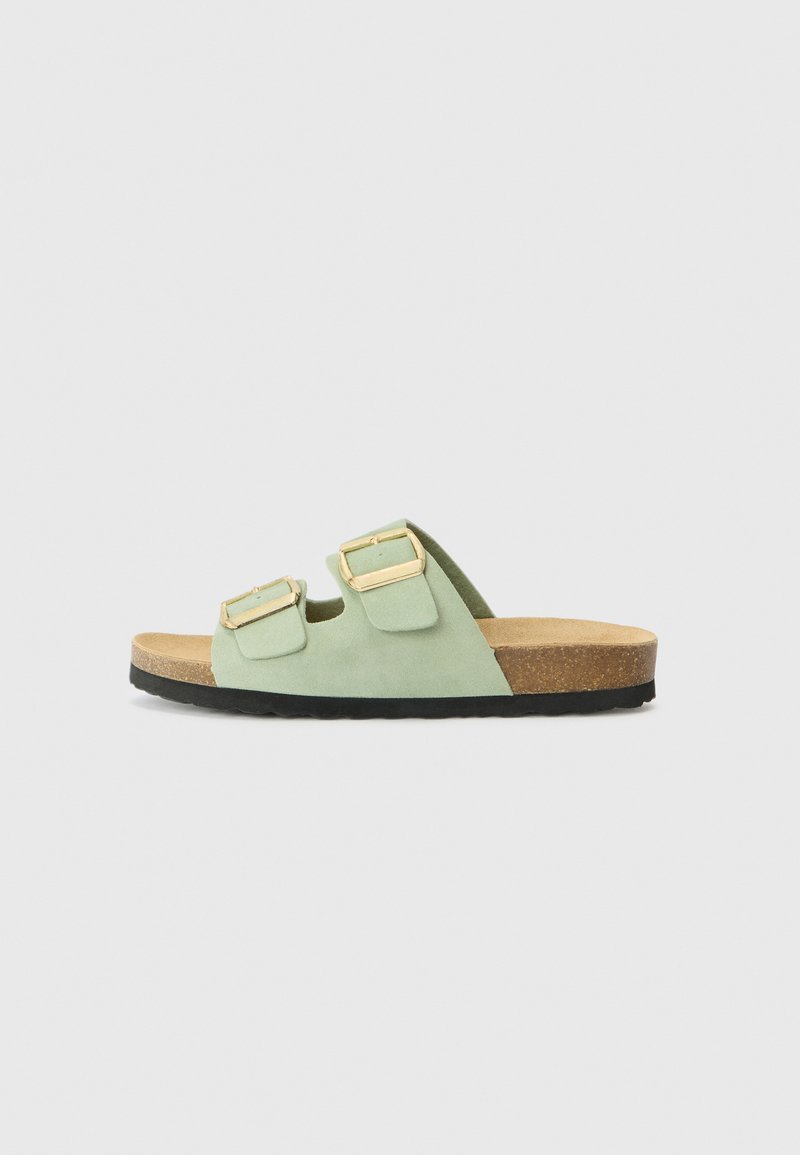 Anna Field - LEATHER - Šľapky - mint green, Zväčšiť