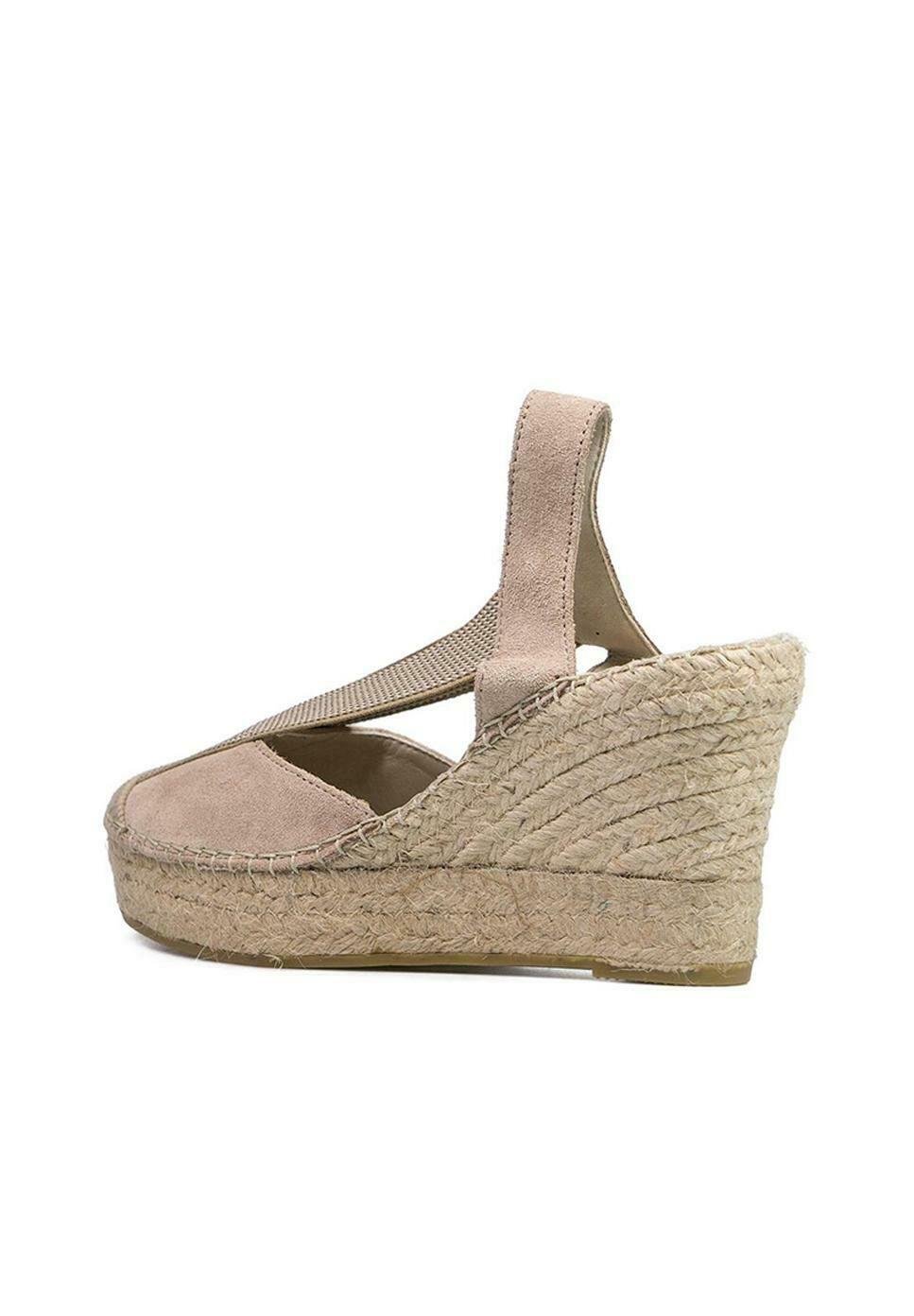 Vidorreta SANDALIA CUÑA YUTE - Alpargatas - piedra - Zalando.es