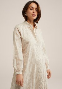 WE Fashion Abito a camicia - beige