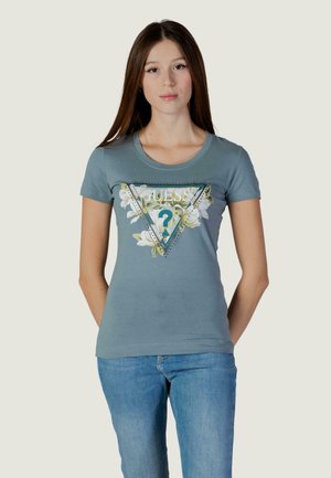 SS CN TRIANGLE TEE  - T-shirt con stampa - oil