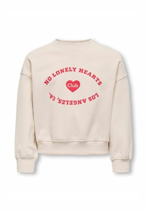 KOGBETINA O-NECK PRINTED - Sweatshirt - whitecap gray