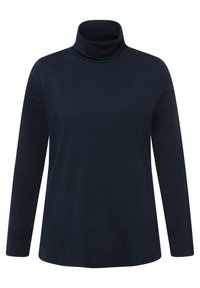 Ulla Popken COL ROULÉ  MANCHES LONGUES - Pitkähihainen paita - dark blue