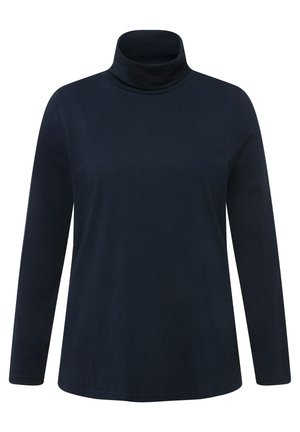 Ulla Popken COL ROULÉ  MANCHES LONGUES - Top s dlouhým rukávem - dark blue