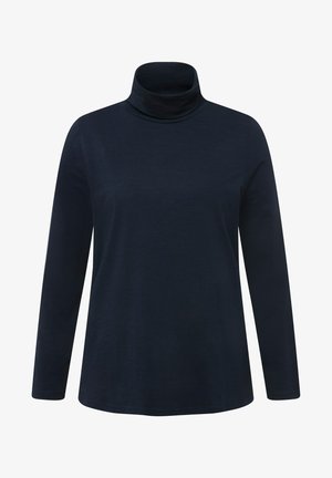 Ulla Popken COL ROULÉ MANCHES LONGUES - Long sleeved top - dark blue
