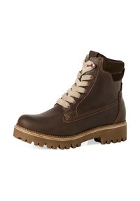 Tamaris ELEGANTE MIT REMOVABLE SOCK - Snörstövletter - mocca