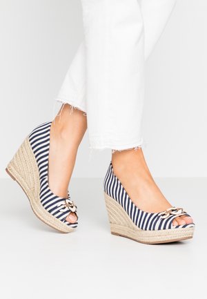 Wallis Avokärkiset korkokengät - blue