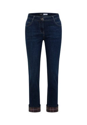 Cecil, STRAIGHT LEG JEANS MIT TURN-UP-DETAIL - Jean slim - dark blue wash