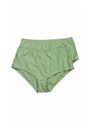 2ER-PACK NADELSTREIFEN HÖHER GESCHNITTEN - Slip - moss green