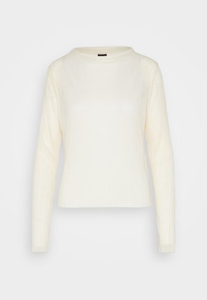 Gina Tricot MALIN - Pikkade varrukatega topp - ecru