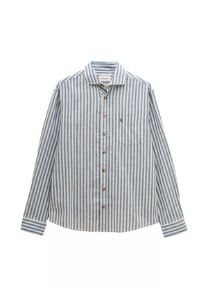 REGULAR FIT - BLEND LONG SLEEVE - Hemd - blue/white stripe