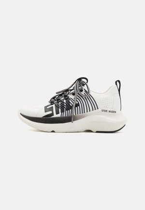 Steve Madden ELEVATE - Baskets basses - white/black