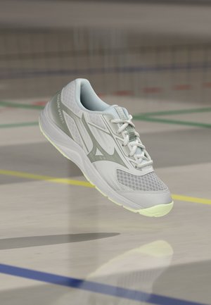 Mizuno CYCLONE SPEED 5 - Obuća za odbojku - white/aqua gray/ambrosia