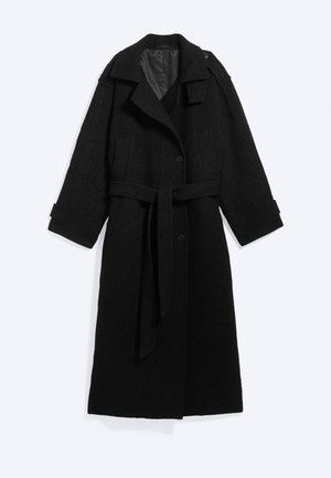 Weekday, BELTED WOOLBLEND COAT - Manteau classique - black structured