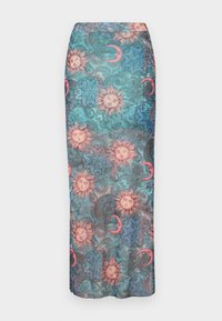 NMLESLEY ANKLE SKIRT - Maxirok - river blue
