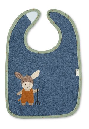 KLETTLÄTZCHEN ESEL EMMIILIUS - Bib - mittelblau