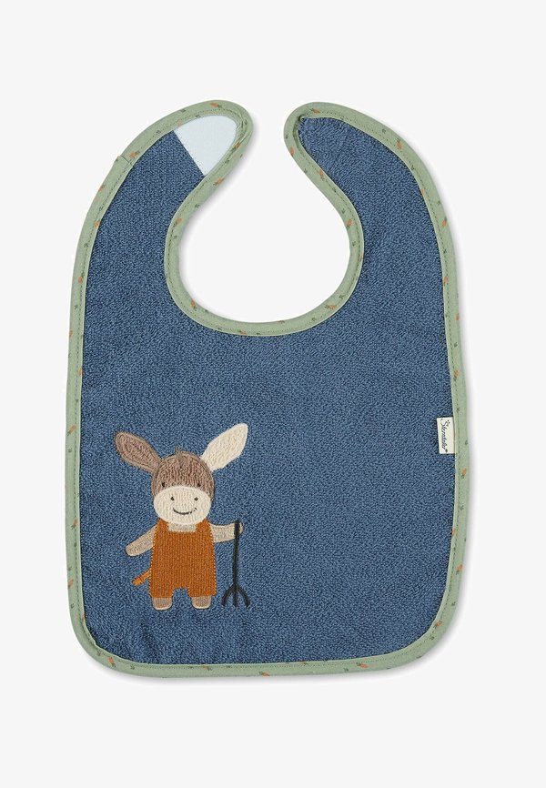 KLETTLÄTZCHEN ESEL EMMIILIUS – Lätzchen – mittelblau