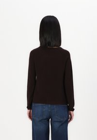 Rosemunde LAICA O NECK CARDIGAN - Chaqueta de punto - dark espresso