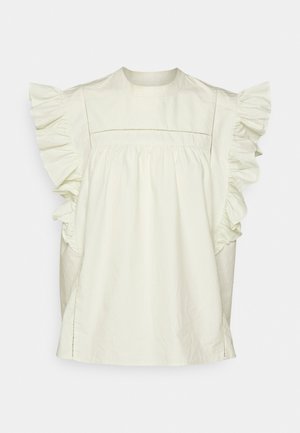 2nd Day, CORA CRISPY POPLIN - Blúz - silver green