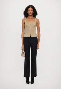 MARINE SERRE MOON CORSET  - Tops - dark beige