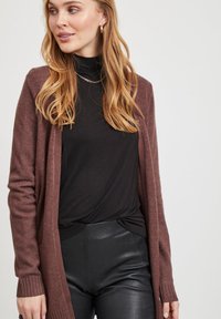 VILA VIRIL OPEN CARDIGAN - Cardigan - puce