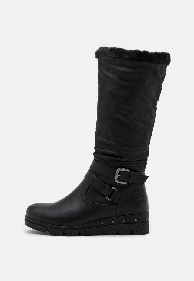 Botas de cuña - black