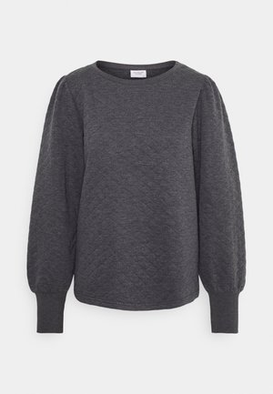Maglietta a manica lunga - mottled dark grey