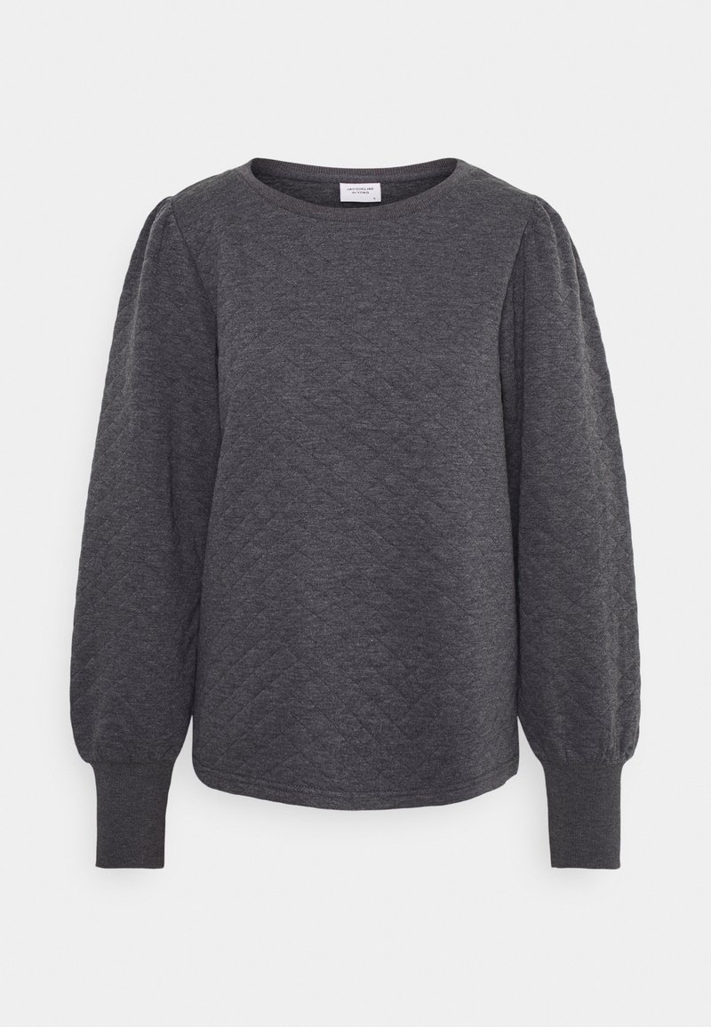 JDY Langarmshirt - mottled dark grey