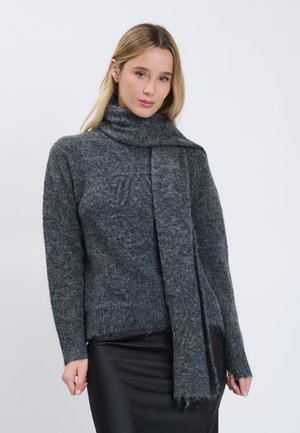 INFLUENCER, INFLUENCER PULLOVER MONOGRAM PULLOVER - Pullover - smoke