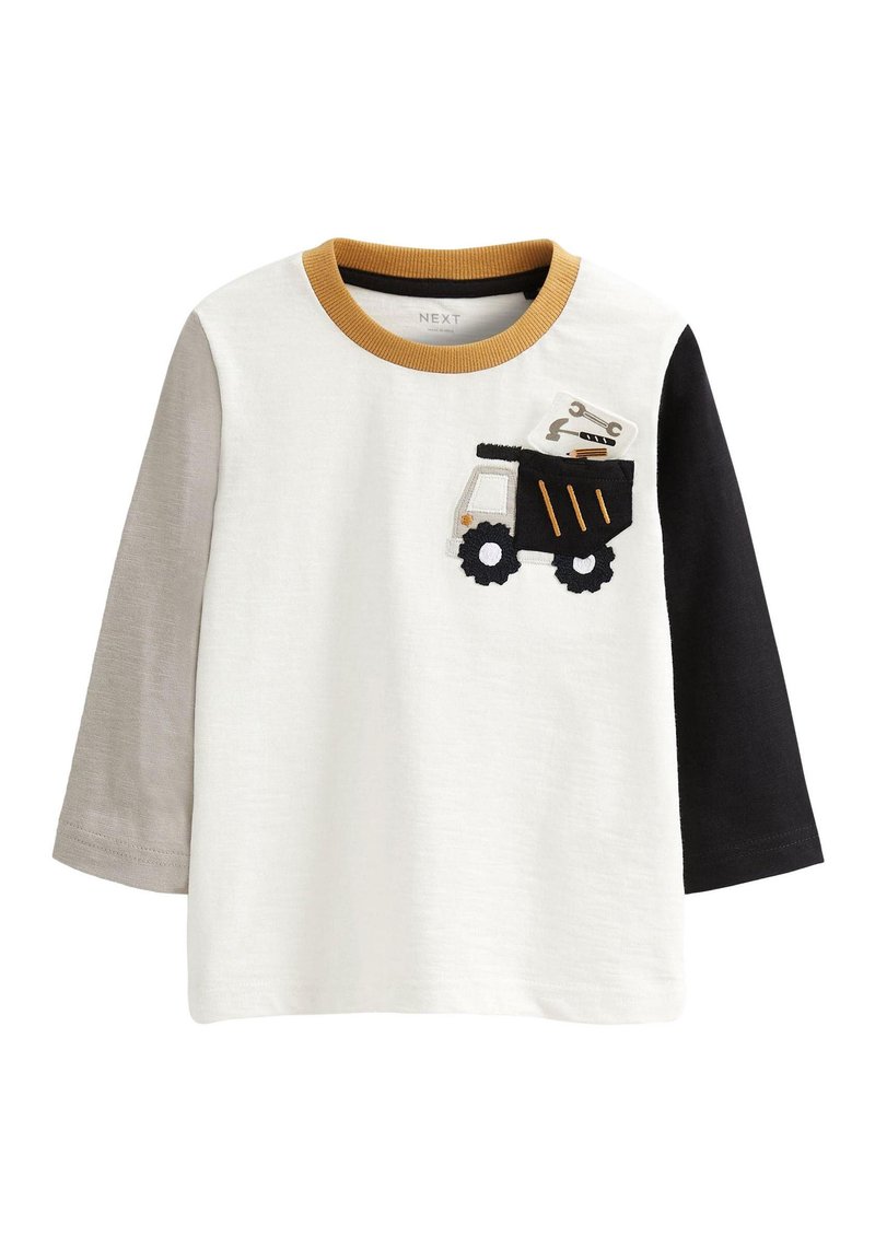 Next - POCKET - T-shirt à manches longues - black white truck, Agrandir