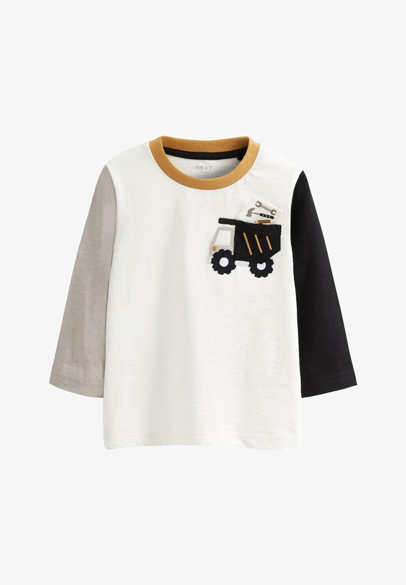 Next POCKET - T-shirt à manches longues - black white truck