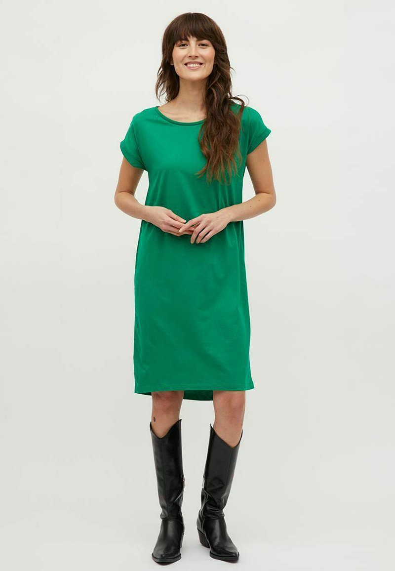 VILA VIDREAMERS KNEE NOOS - Jersey dress - amazon/green - Zalando VILA VIDREAMERS KNEE NOOS - Jersey dress - amazon/green - Zalando