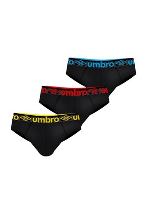 LOT DE 3 EN CEINTURE COLORÉE BAK - Slip - noir