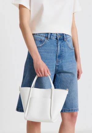 Calliope, BORSA TINTA UNITA - Handbag - bianco lana