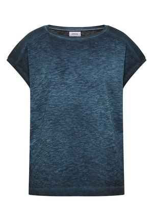 Cecil, T-SHIRT MIT BOATNECK IM GARMENT-DYE-LOOK - T-paita - universal blue