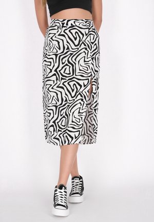 Pencil skirt - white black