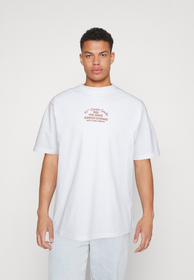 Jack & Jones PREMIUM JPRBLUCARL TEE Tshirts print bright white