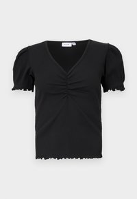 VIABENNA V NECK - Basic T-shirt - black