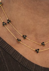 Common Lines COMO LINK ONYX NECKLACE UNISEX - Halskette - gold-coloured