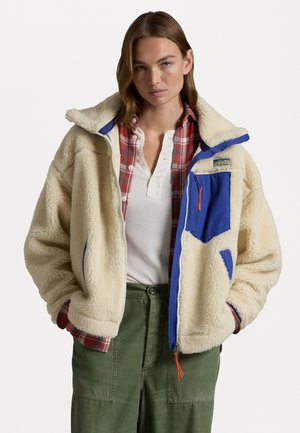 Polo Ralph Lauren HIGH-PILE FLEECE FULL-ZIP MOCKNECK - Fleecejas - cream