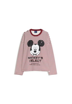 MICKEY MOUSE PRINT LONG-SLEEVE  - Långärmad tröja - dark red