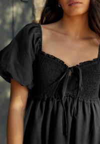 Next PUFF SLEEVE HALTER NECK REGULAR FIT - Maksimekko - black