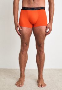 Puma MEN EVERYDAY TRUNKS 2 PACK - Uske bokserice - orange/black