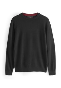 Next TEXTURED CREW  - Neule - black