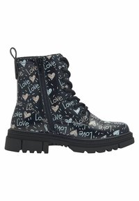 s.Oliver Botines con cordones - black comb